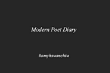 Modern Poet Diary