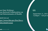 A new collaboration: Applying social data to improve well-being