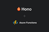 Hono on Azure Functions