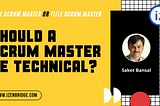 Should a Scrum Master be a Technical Person?