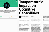 Temperature’s Impact on Cognitive Capabilities