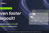 Introducing credit card deposit on SimpleFX! 🥳💳