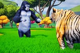 Zombie Tiger vs Monster Lion Mammoth Attack — Super Gorilla Saved Mini Cow Cartoon Buffalo Videos