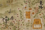比叡山延暦寺の古地図『山門三塔坂本惣絵図』(1767年: 江戸時代中期)