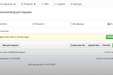 Pull request on Github