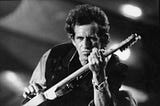 Keith Richards, The Rolling Stones, concert image.