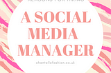 WHY YOU NEED TO HIRE A SOCIAL MEDIA MANAGER