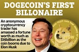 Elon on Dogecoin , price surges after tweets from Elon Musk.