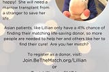Since our daughter Lillian was diagnosed with AML Leukemia, we have hosted many donor drives to…