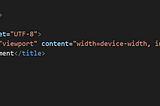 The HTML <meta> tag