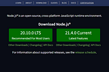 Node.JS Downloads page