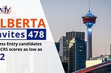 Alberta invites 478 Express Entry candidates with CRS scores as low as 302 in two Alberta Express…