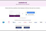 A UI/UX audit of AskReferral.io