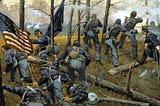 Painting of a Civil War charge