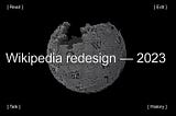Cover image | Wikipedia globe on black background