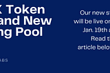 Our new staking program is set to launch on Thursday, January 19th at 1pm EST.