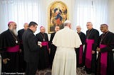 Obispos de Puerto Rico junto al papa Francisco