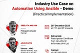 RedHat Experts Session with Practical Implementation on Automation Using Ansible