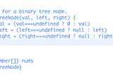 Converting a Sorted Array to Binary Search Tree in Vanilla Javascript