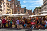 To the Blind Vendor in the Roman Farmer’s Market,