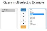 How to Create Two Side Sulti Select with Jquery