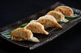 Photo of potstickers.