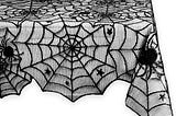 Best DII Black Lace Overlay Tabletop Collection Gothic Halloween Decor, Tablecloth, 54x72, Spider…