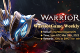 Warrior Weekly Chat Recap — 3.30