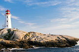 A beautiful landscape with a lighthouse as focal point