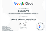 Notes from my Google Cloud Looker LookML Developer Certification Exam