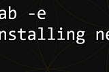 crontab an underrated tool