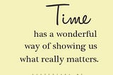 Make Time for What Matters