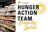 Hunger Action Team Update: Nov. 2021