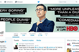 Last Week Tonight Twitter Account