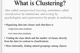 Clustering -Unsupervised Learning