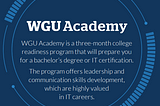 My WGU Academy Experience