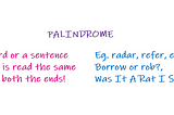 Palindrome Checker