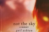 Cover of ‘Not the Sky — a memoir’ publsihed by Cinnamon Press.