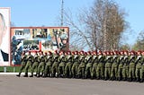 2014: On the parade ground of the military unit of internal troops of the MIA of Russia.