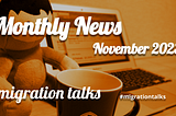 migration talks Monthly News / November, 2023