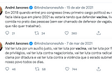 Uma face desconhecida de Janones: antivax, do diálogo e da escuta.