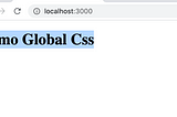 How To Create Global CSS In Next.js