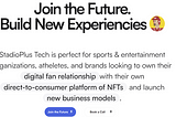 StadioPlus launches the first ever white-label product: a NFT platform for the sports industry