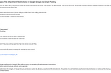 Bypass File Attachment Restrictions in Google Groups via Email Posting | Bug Bounty