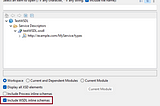 How to use an XML schema definition embedded in an WSDL in BusinessWorks and BusinessWorks…