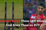 Arshdeep Singh breaks LED stumps in IPL 2023