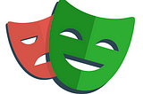 Playwright logo — theatre masks