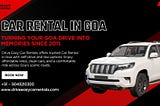 Car Rental in Goa — Discover Freedom and Comfort with Drive Easy Car Rentals