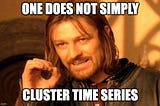 Navigating Through Time Series Clustering