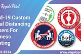 Custom Social Distancing Stickers
